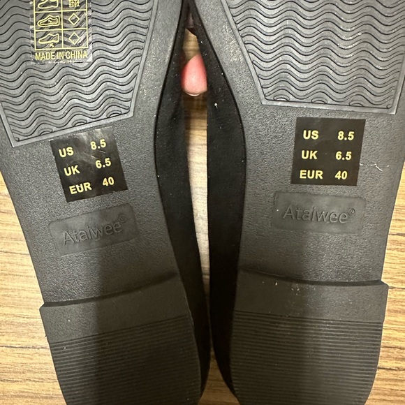 ‼️$10 - Ataiwee Women's Flats Shoes Size 8.5 Black NWT - Picture 4 of 5